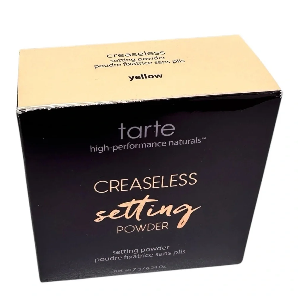Tarte Creaseless Loose Setting Powder In Yellow Full Size New In Box Authentic